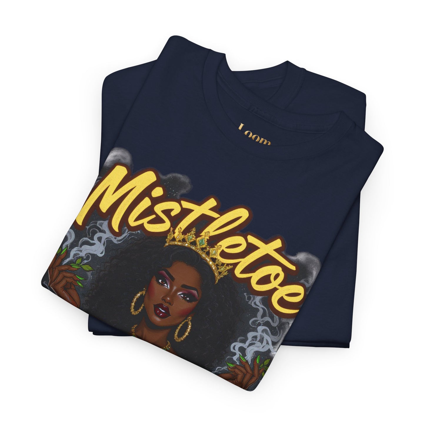 Mistletoe & Mary Jane Holiday Cannabis T-Shirt | Festive Weed Tee