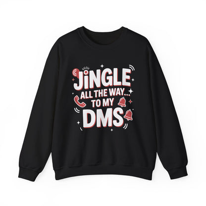 Jingle All the Way Sweatshirt - Festive Christmas Crewneck | Loom Noir