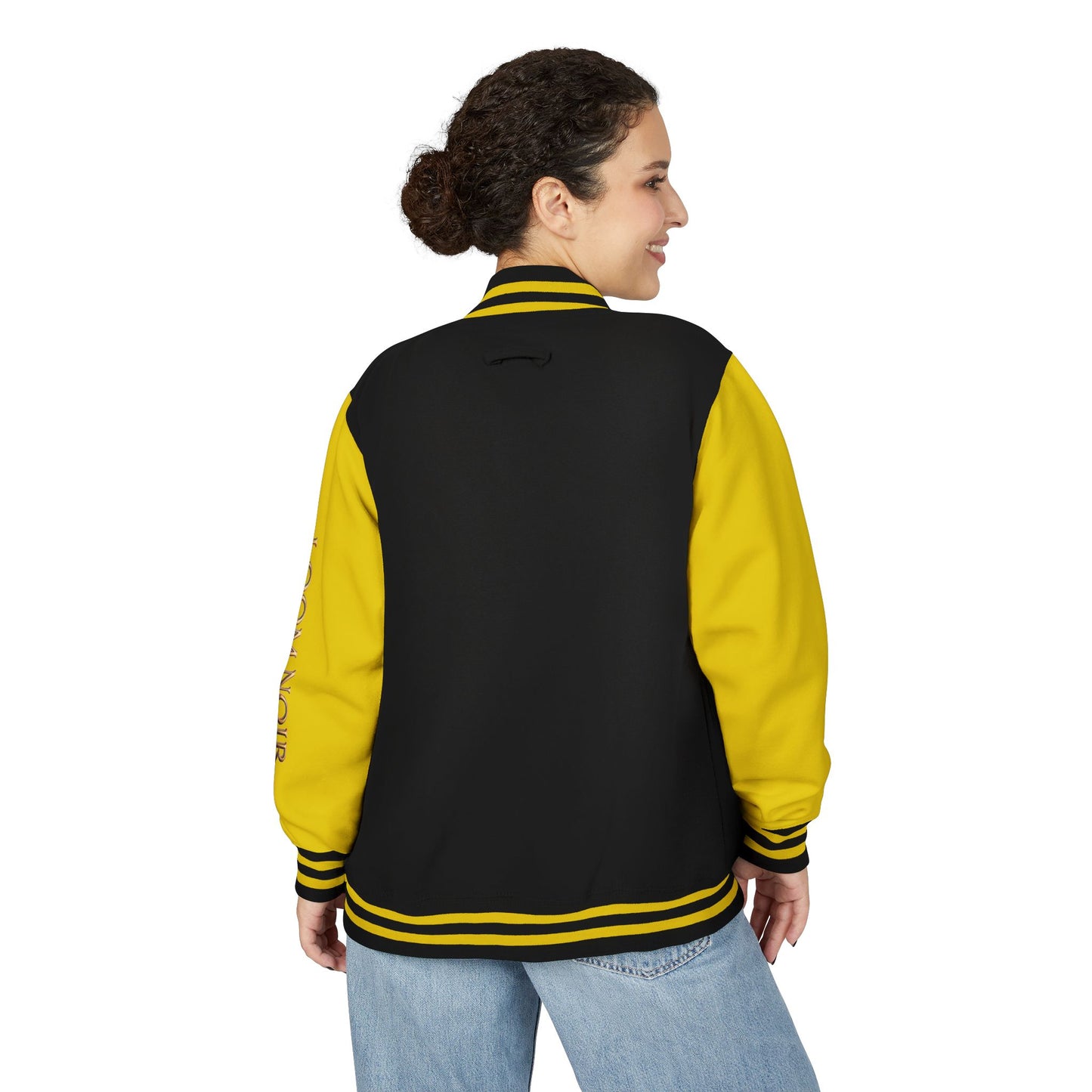 Loom Noir Letterman Jacket - Premium Streetwear Varsity