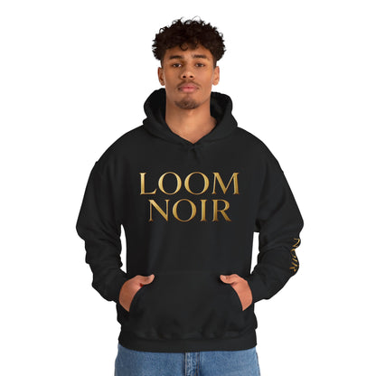 Gold-Print Hoodie - Premium Streetwear | Loom Noir