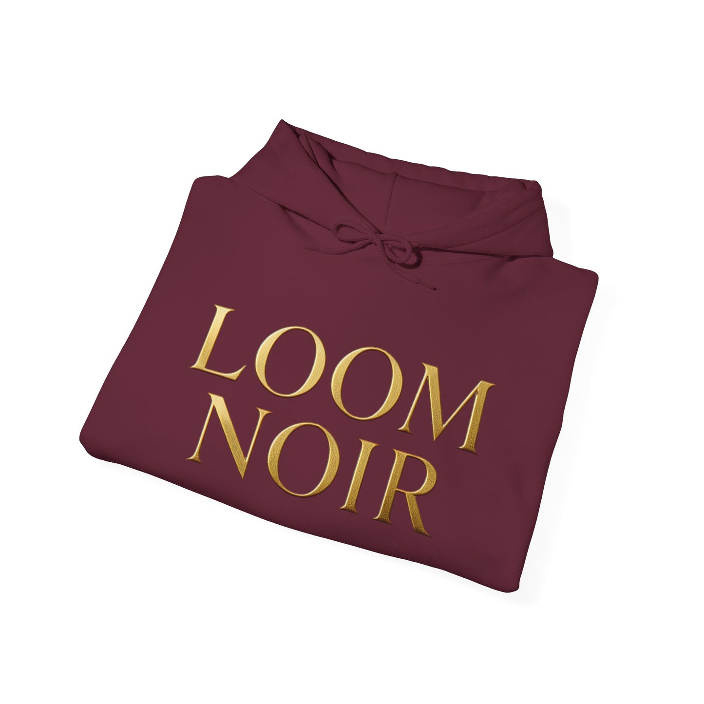 Gold-Print Hoodie - Premium Streetwear | Loom Noir