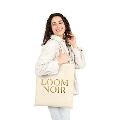 Loom Noir Tote Bag - Canvas Market Shopping Bag | Loom Noir