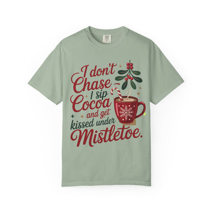 Mistletoe Cocoa Unisex T-Shirt - Cozy Christmas Tee | Loom Noir