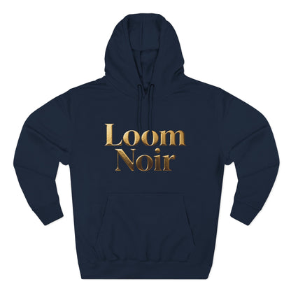 Cozy Three-Panel Fleece Hoodie - Premium Streetwear | Loom Noir