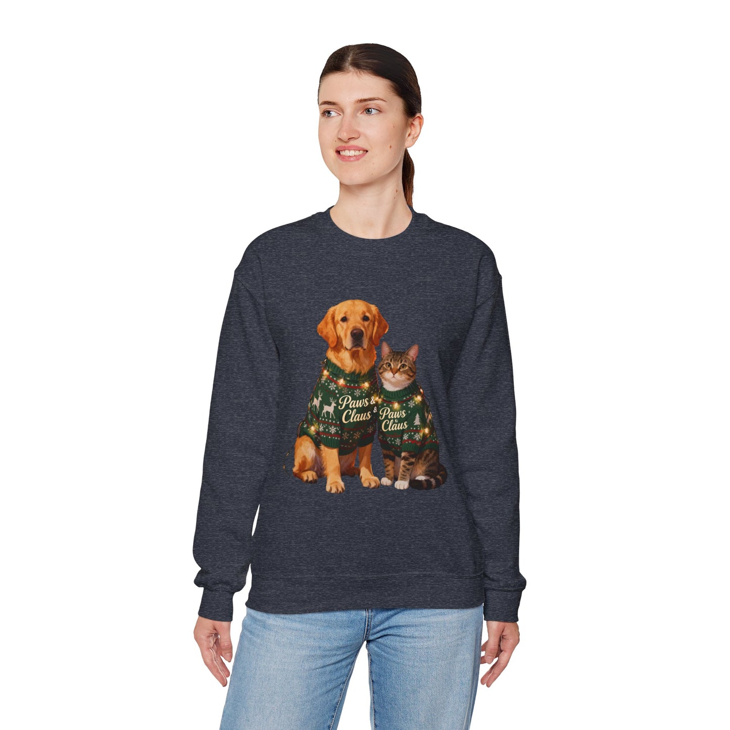 Pet Christmas Sweatshirt - Festive Holiday Crewneck for Pet Lovers | Loom Noir