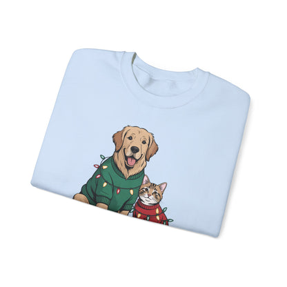 Paws & Claus Holiday Sweatshirt - Festive Pet Apparel | Loom Noir