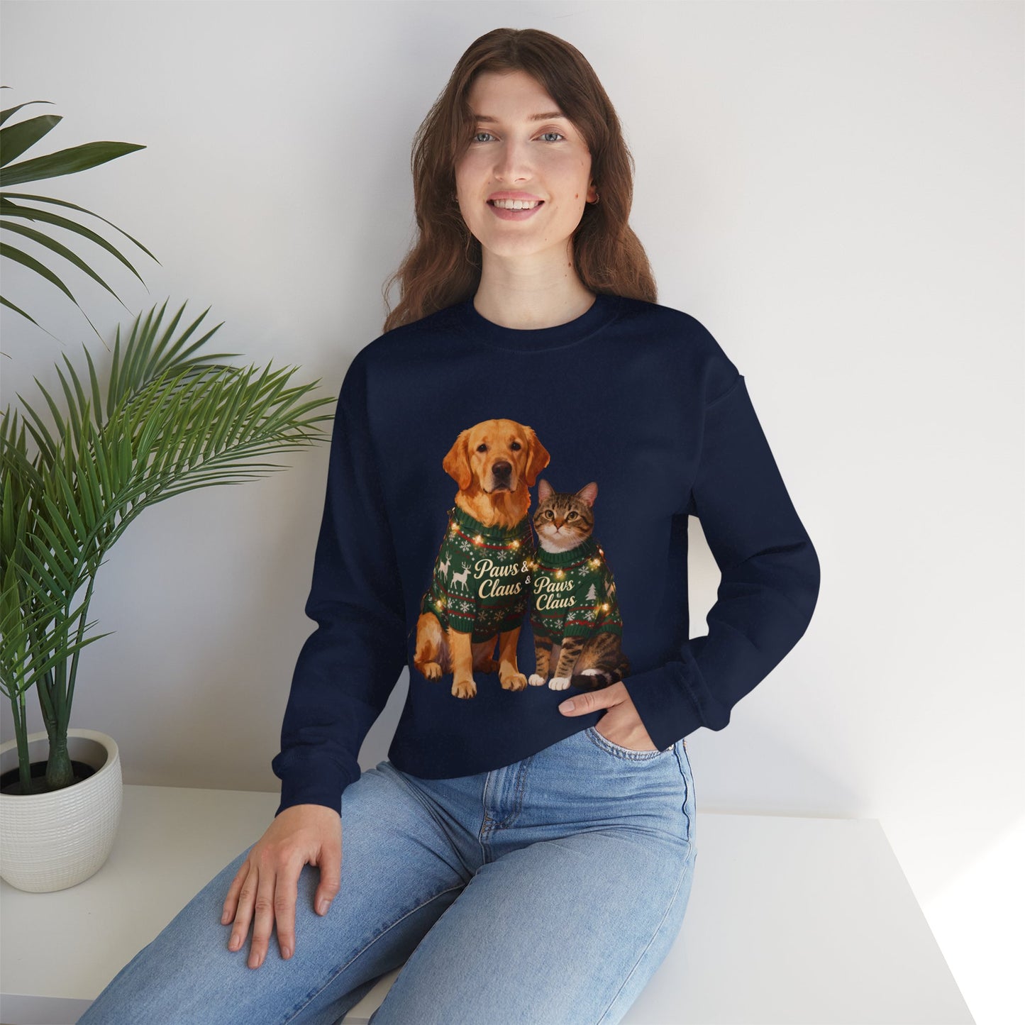 Pet Christmas Sweatshirt - Festive Holiday Crewneck for Pet Lovers | Loom Noir