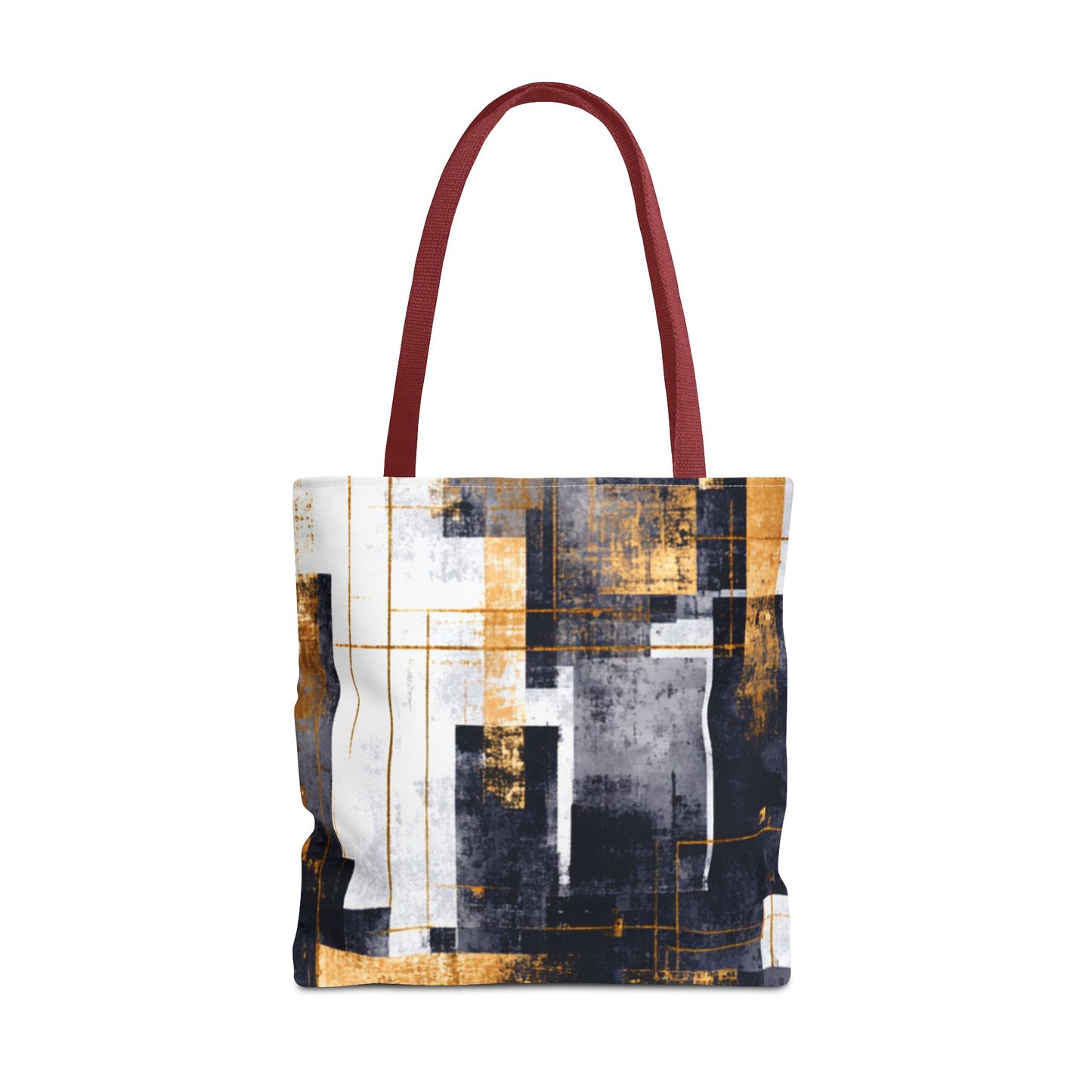 Modern Gold & Navy Tote Bag - Stylish Shopping Bag | Loom Noir