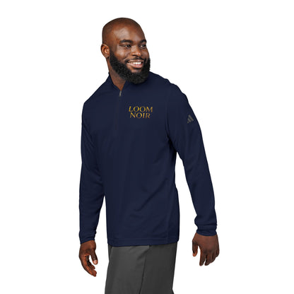 Loom Noir Quarter-Zip Pullover | Athletic Mock Neck Sweatshirt