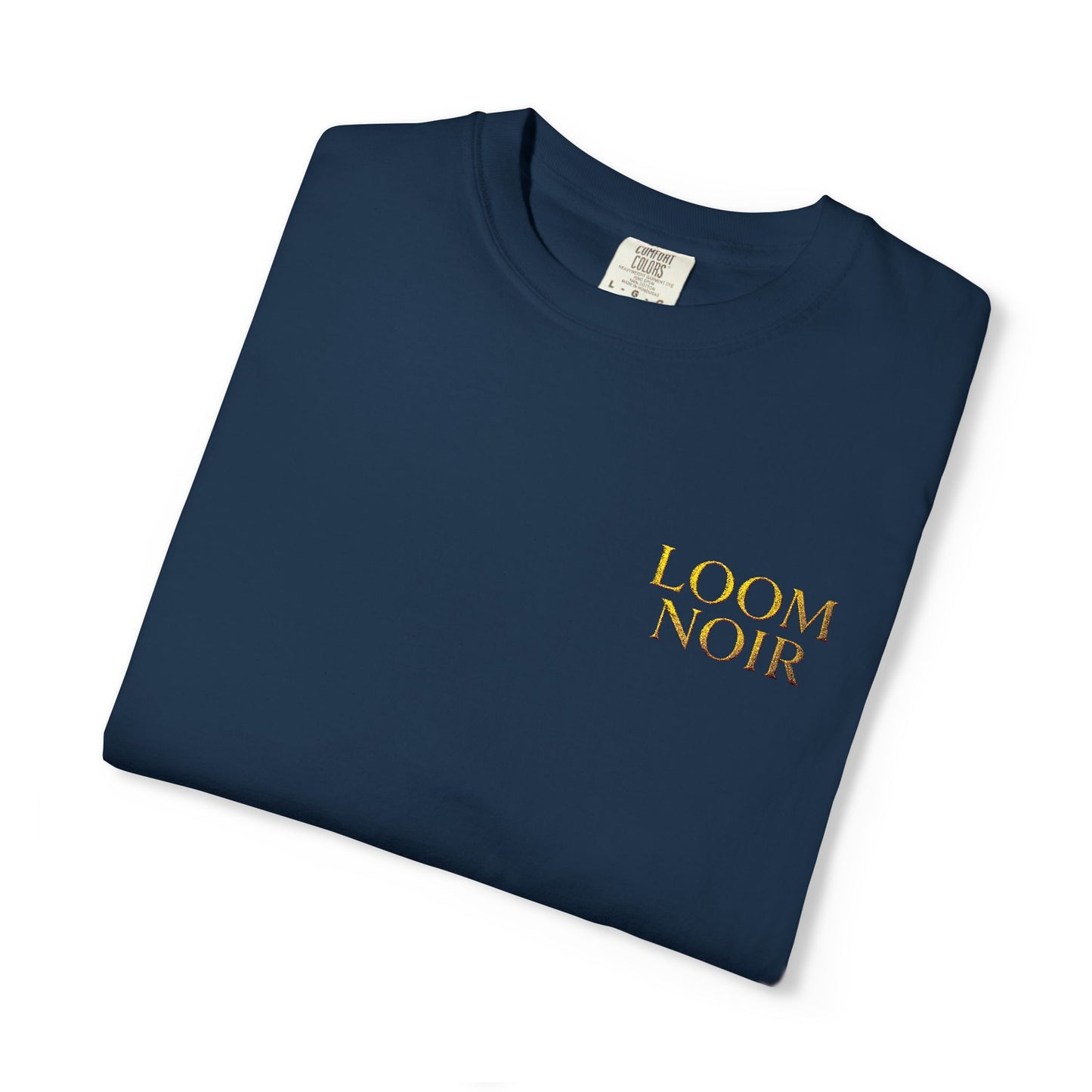 Leopard Navy T-Shirt - Bold Animal Print Tee | Loom Noir