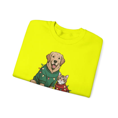 Paws & Claus Holiday Sweatshirt - Festive Pet Apparel | Loom Noir