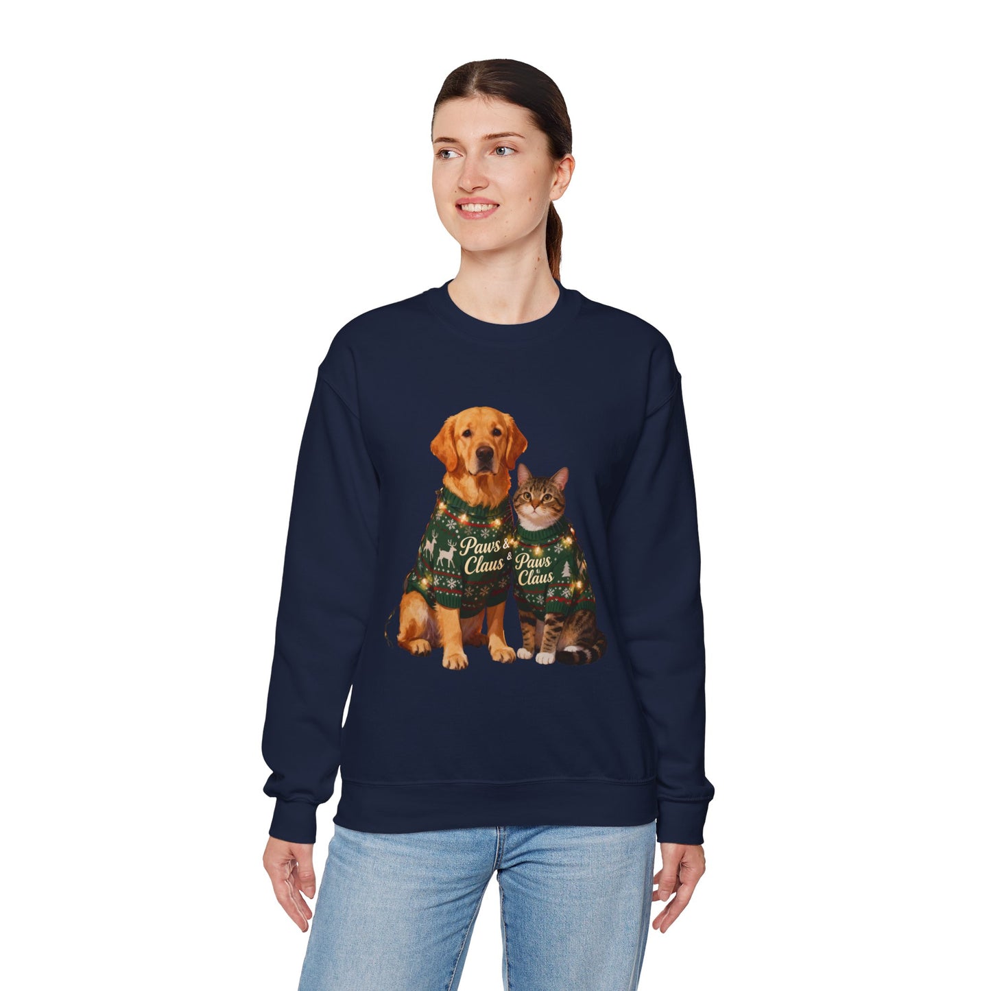Pet Christmas Sweatshirt - Festive Holiday Crewneck for Pet Lovers | Loom Noir