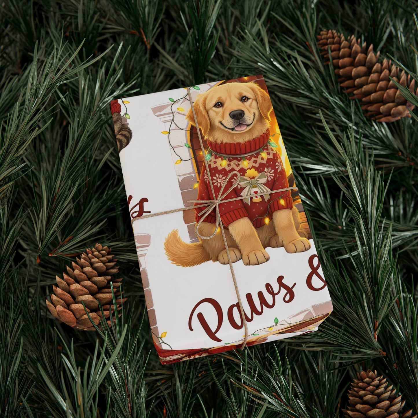 Holiday Gift Wrap - Festive Christmas Wrapping Paper | Loom Noir