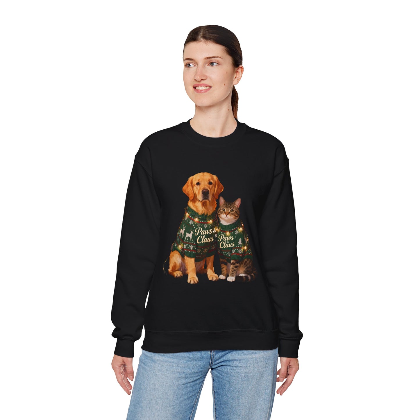 Pet Christmas Sweatshirt - Festive Holiday Crewneck for Pet Lovers | Loom Noir