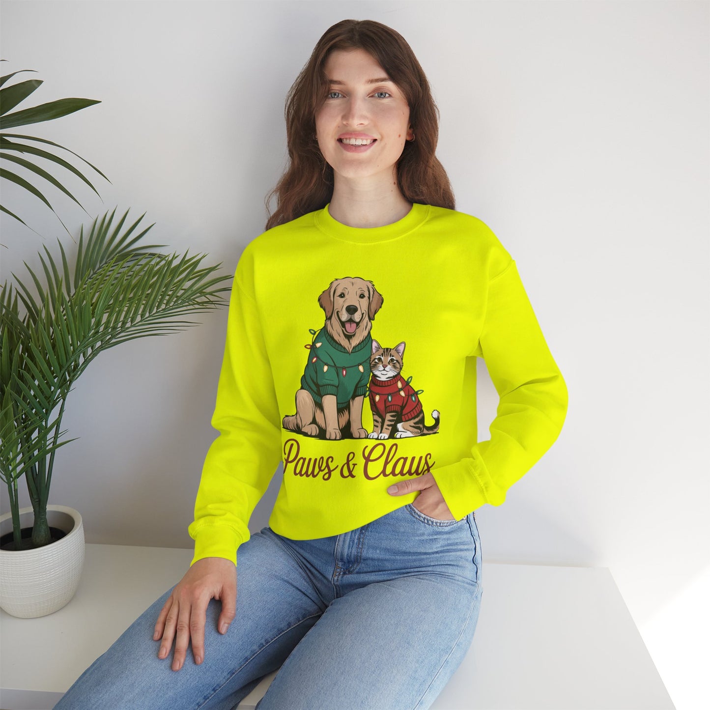 Paws & Claus Holiday Sweatshirt - Festive Pet Apparel | Loom Noir