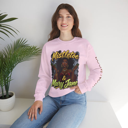 Mistletoe & Mary Jane Crewneck Sweatshirt