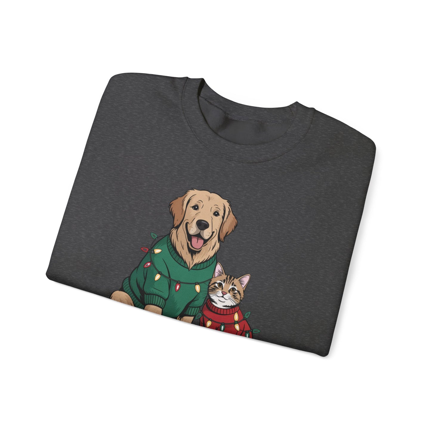 Paws & Claus Holiday Sweatshirt - Festive Pet Apparel | Loom Noir