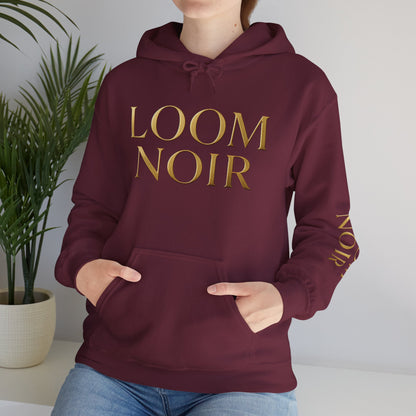 Gold-Print Hoodie - Premium Streetwear | Loom Noir