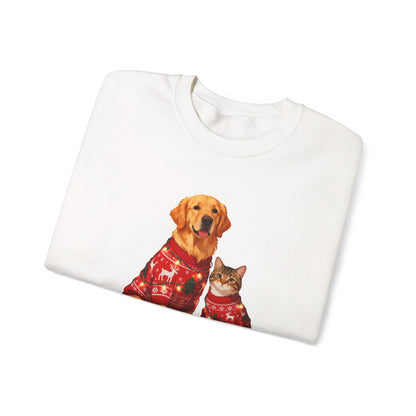 Holiday Pet Sweaters Heavy Blend Sweatshirt - Festive Crewneck | Loom Noir