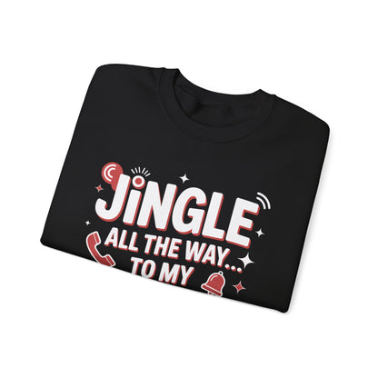 Jingle All the Way Sweatshirt - Festive Christmas Crewneck | Loom Noir