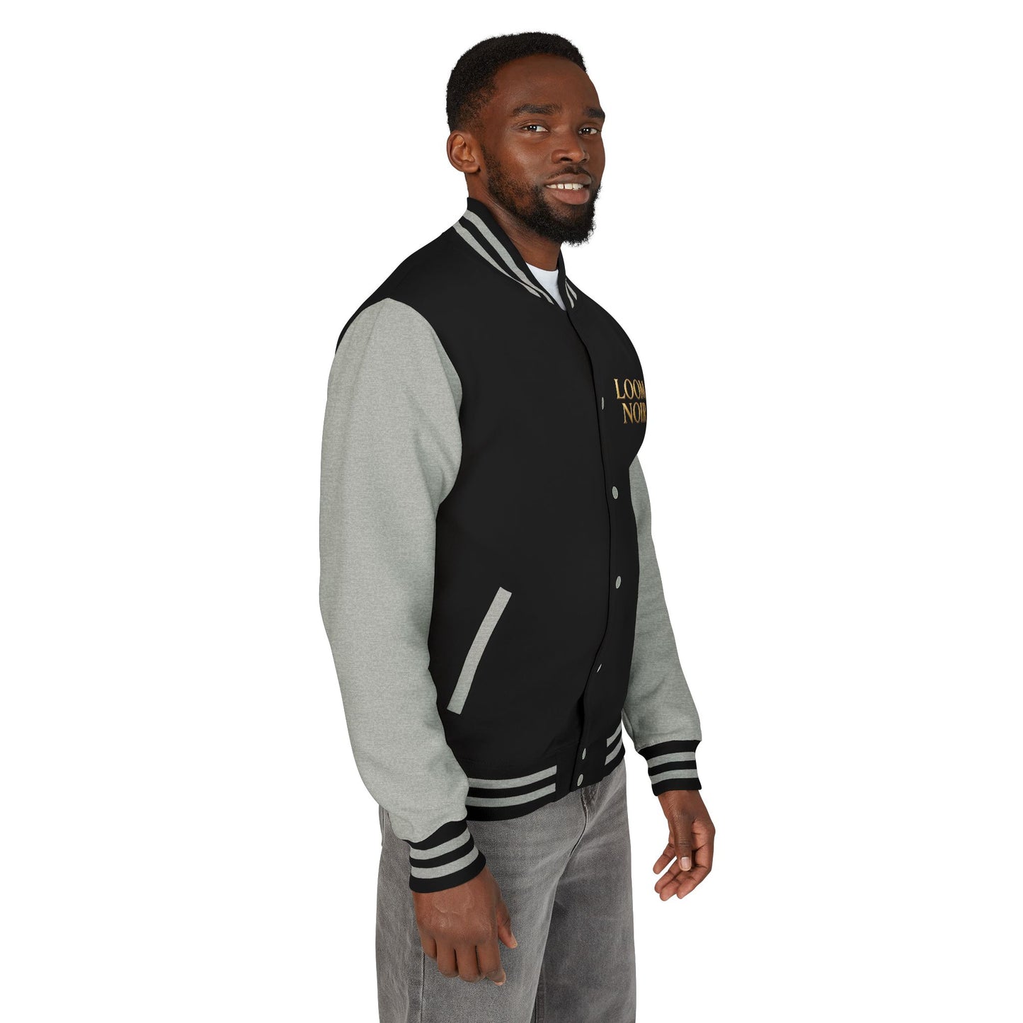 Loom Noir Letterman Jacket - Premium Streetwear Varsity