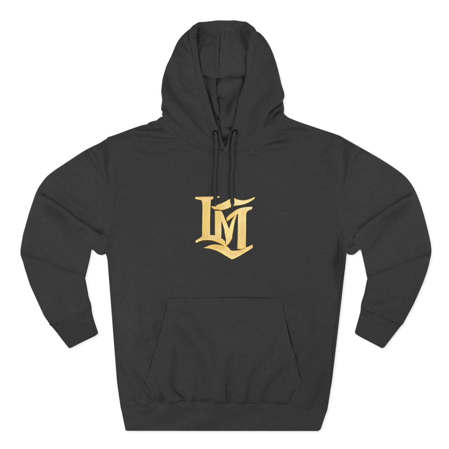Gold Script LM Hoodie - Vintage Athletic Streetwear | Loom Noir