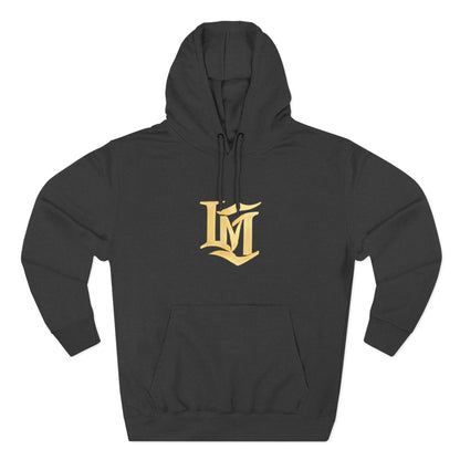 Gold Script LM Hoodie - Vintage Athletic Streetwear | Loom Noir
