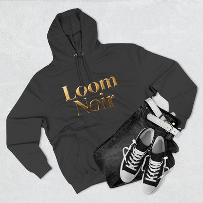 Cozy Three-Panel Fleece Hoodie - Premium Streetwear | Loom Noir
