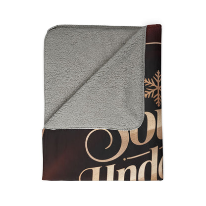 Soul Under the Snow Sherpa Blanket | Holiday Music-Themed Throw