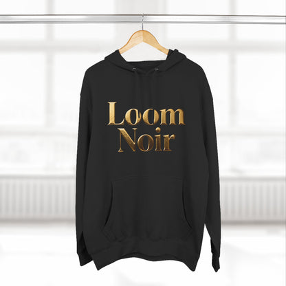 Cozy Three-Panel Fleece Hoodie - Premium Streetwear | Loom Noir