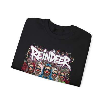 Reindeer Goals Sweatshirt - Funny Christmas Holiday Crewneck | Loom Noir