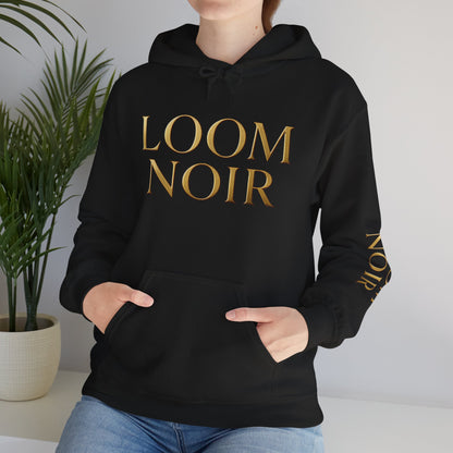 Gold-Print Hoodie - Premium Streetwear | Loom Noir