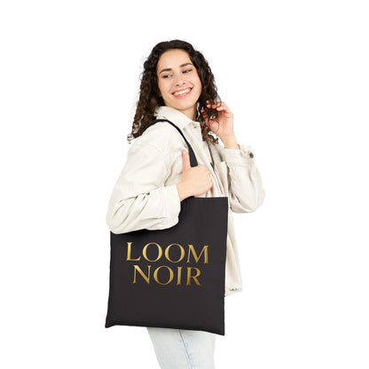 Loom Noir Tote Bag - Canvas Market Shopping Bag | Loom Noir