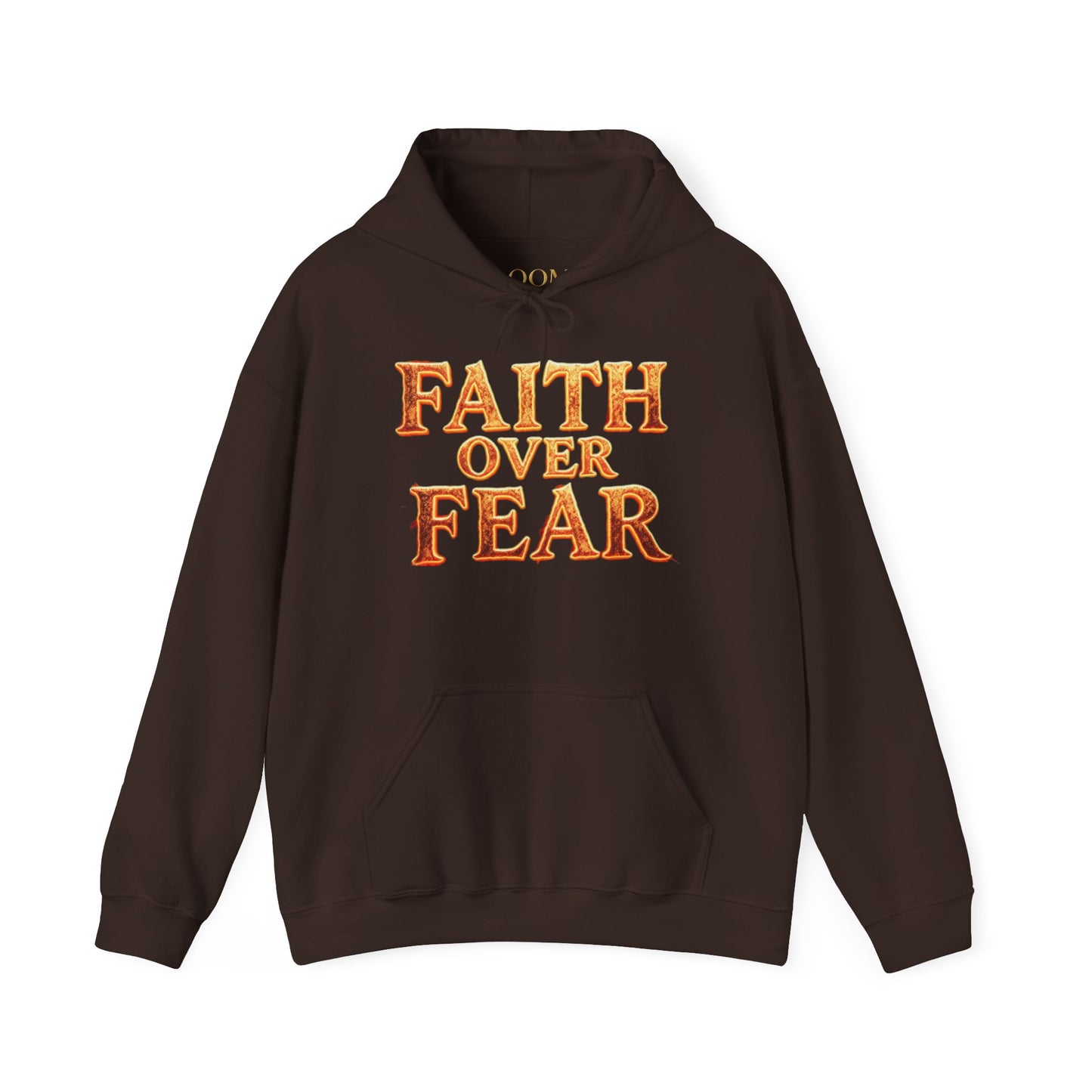 Faith Over Fear Hoodie Pullover - Christian Streetwear | Loom Noir