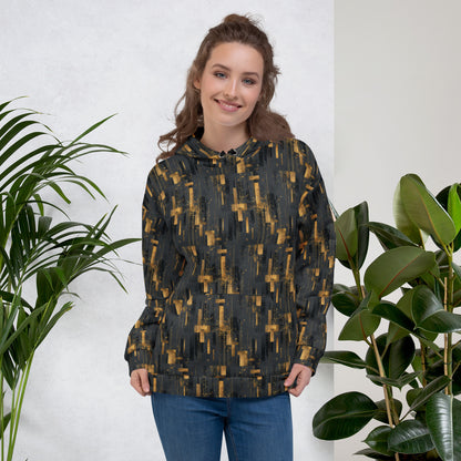 “Loom Noir Signature Edition unisex hoodie – luxury minimalist streetwear with faith-inspired style.”